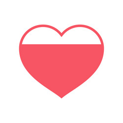 Design for love rating feedback with heart vector