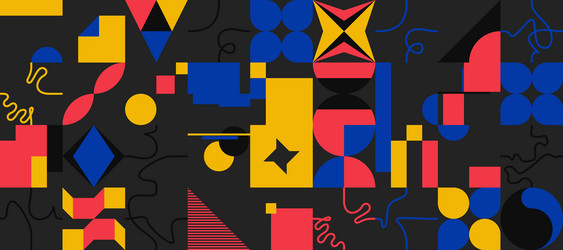 Dynamic Geometric Pattern vector image