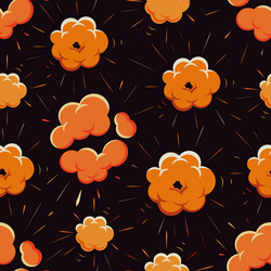 explosion blast and bomb burst pattern seamless vector image