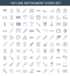 Instrument icons Royalty Free Vector Image - VectorStock