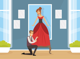Tailor Working with Client in Studio vector image