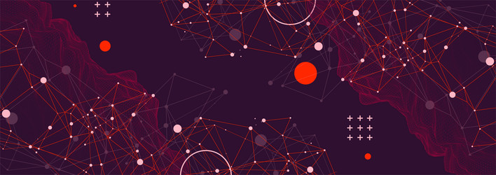 template for science and technology presentation vector image