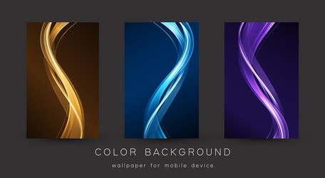 abstract shiny color wave design element vector