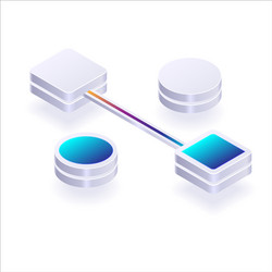 Data Center Elements - Abstract vector image