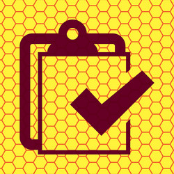 notepad paper documents flat modern web button vector image