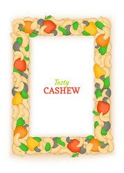 vertical rectangle frame composed delicious vector image