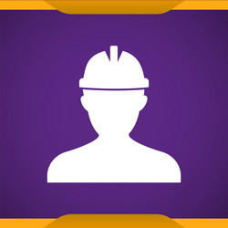worker icon for web and mobile vector image