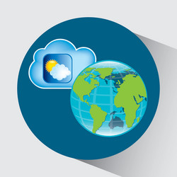 cloud computing design vector image