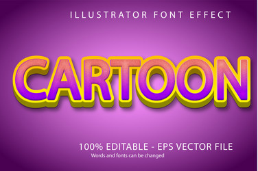 editable text style effect typography template vector image