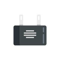 Capacitor icon flat electrical circuit Royalty Free Vector