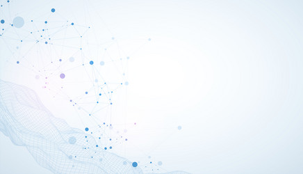 template for science and technology presentation vector image