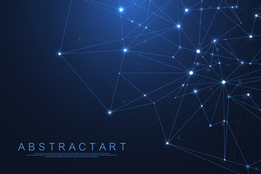 abstract plexus background with connected lines vector image