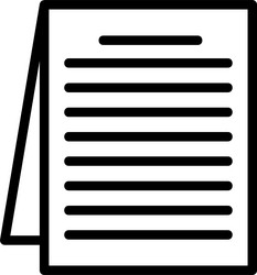 document linear style icon design vector image