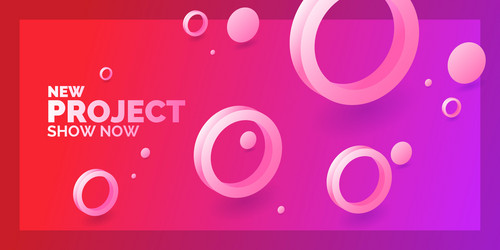 modern abstract background template with circles vector image