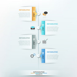 Modern infographics options banner vector