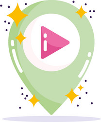 social media gps navigation location pointer vector image