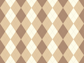 elegant argyle pattern in soft beige and brown vector image