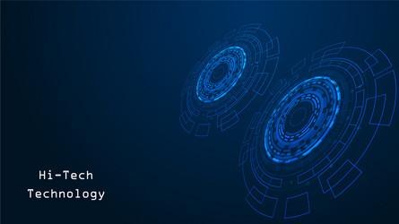 High-Tech Circuit Technology Background vector image