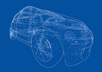 car sketch vector