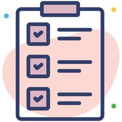 clipboard icon user interface as a simple sign vector image