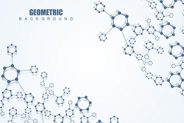geometric abstract background with connected line vector image