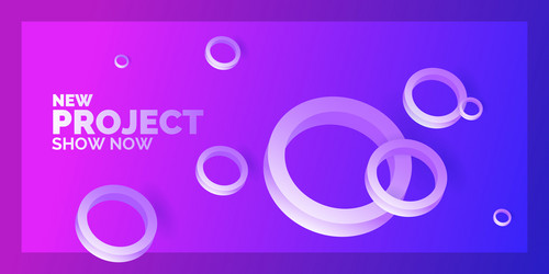 modern abstract background template with circles vector image