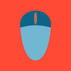 technology gadget in flat design computer mouse vector image