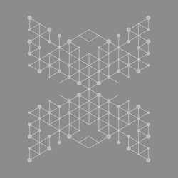Geometric Cube Mesh Background vector image