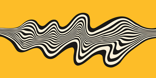 optical stripe wave pattern abstract geometric op vector image