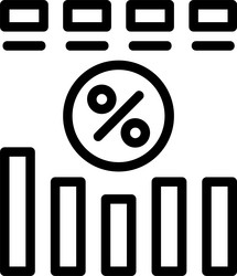 progress linear style icon design vector image