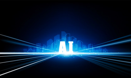 abstract artificial intelligence key door open vector image