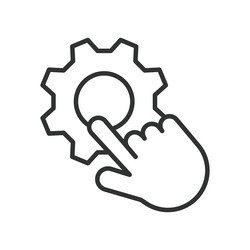 control icon in line design manage vector image