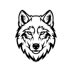wolf head perfect for logo design Vector Image