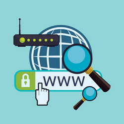 cloud computing design media icon isolated vector image