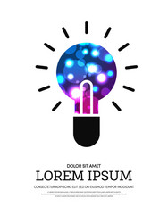 light bokeh abstract background vector image