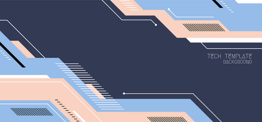 abstract template header minimal design tech vector image