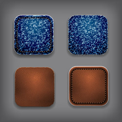 application icons set vector image