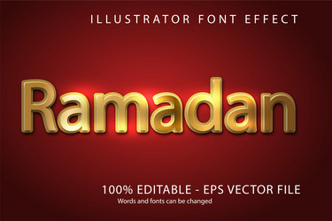 editable text style effect typography template vector image