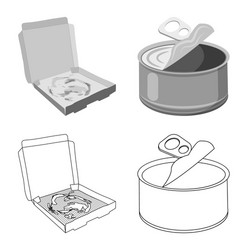 isolated object refuse and junk icon set vector image