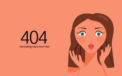 404 error not found web page vector image