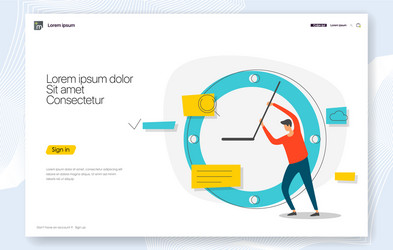 creative concepts web page design for website vector image