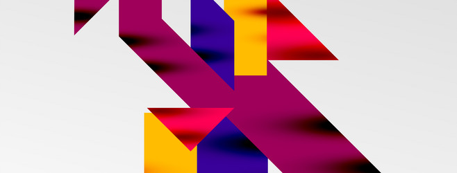 dynamic lines and triangles vector image
