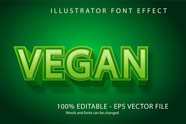 editable text style effect typography template vector image