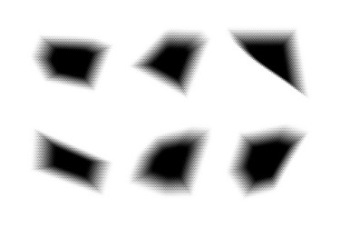 halftone hexagon pattern reprographic technique vector image