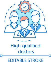 Biomarkers blue gradient concept icon Royalty Free Vector