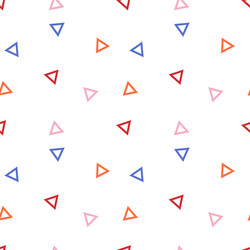 seamless geometric pattern with colours triangles vector