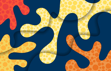 abstract fluid style colorful layout 3d vector image