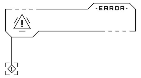 error message callout interface element vector image
