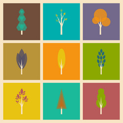 flat with shadow concept and mobile application vector image