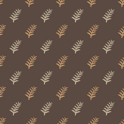 pattern tree branches on brown background twig vector image